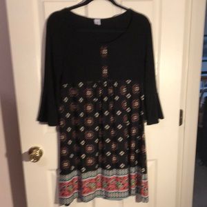 Women's fall dress/ tunic black